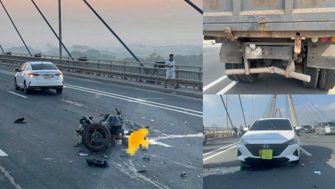 Kinh hoàng tai nạn giao thông trên cầu Nhật Tân khiến một người tử vong: Xác định danh tính nạn nhân?