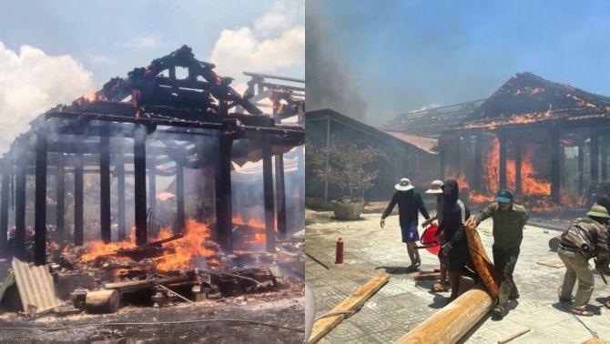 Cháy 5 căn nhà gỗ lim ở Hà Tĩnh thiệt hại 7 tỷ đồng: Chủ nhà gục ngã, nguyên nhân gây bàng hoàng