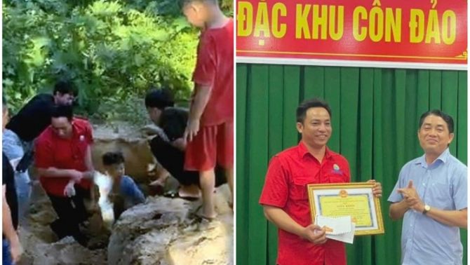 Tài xế taxi kể lại 7 phút sinh tử cứu cháu bé bị cát vùi lấp ở Côn Đảo: 2 tay rã rời, mồ hôi như tắm