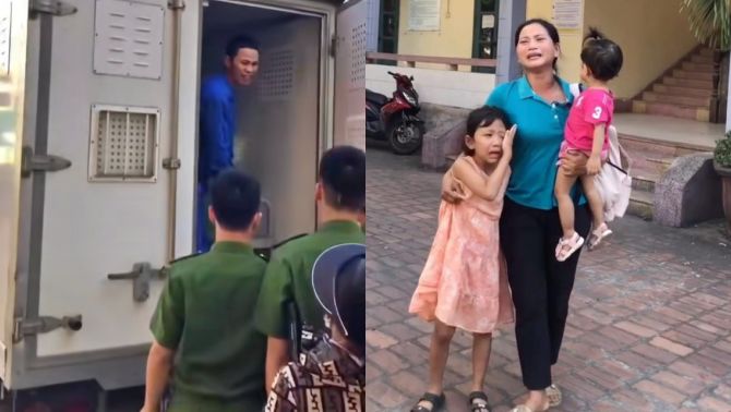 Nghệ An: Đánh đổi 6 năm tù vì 13 con gà lôi trắng, cảnh vợ con nheo nhóc tiễn chồng khiến nhiều người xót xa