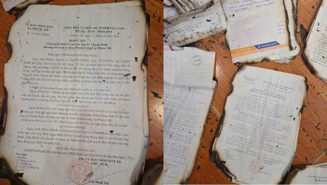 Thông tin nóng vụ nhiều đơn khiếu nại, tố cáo bị đốt trước khi một xã ở Bình Định cũ sáp nhập 