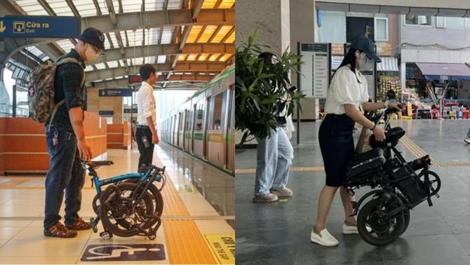 Sự thật chuyện Hanoi Metro cấm hành khách mang xe đạp điện, xe gắn pin lithium lên tàu