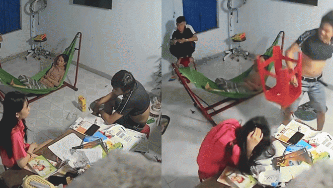 Anh trai hé lộ nguyên nhân cầm ghế đánh em gái dã man và lý do mẹ chứng kiến nhưng không can ngăn