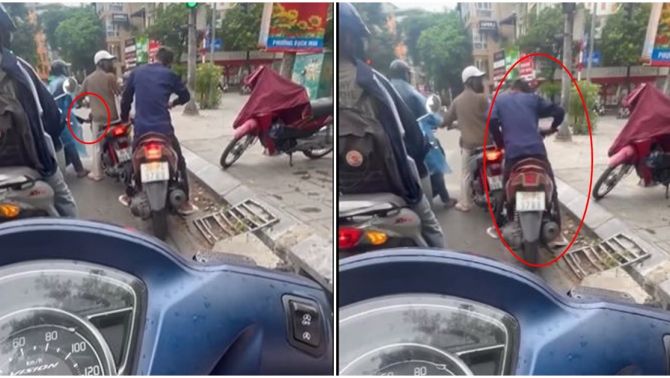 Xôn xao clip dàn cảnh trộm của 1 nhóm người, chỉ 3 giây cô gái đã mất điện thoại mà không hay biết gì