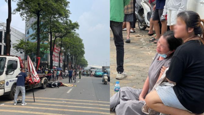 Hà Nội: Nam thanh niên 20 tuổi tử vong sau cú tông vào đuôi ô tô cứu hộ, người thân gục khóc bên đường