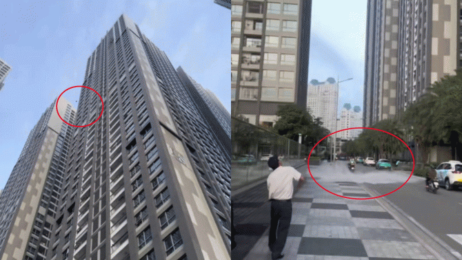 Lý do nam thanh niên ném 3 bình nước suối loại 20 lít từ tầng 26 chung xuống, tiếng nổ gây hoảng sợ