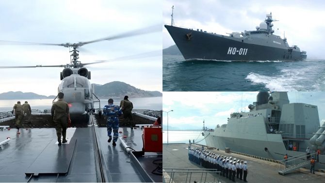 Hỏa lực khủng của tàu hộ vệ tên lửa của QĐND Việt Nam diễu binh trên biển dịp 2/9, có thể tàng hình