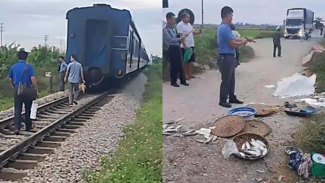 Hiện trường tan hoang vụ người phụ nữ bán cá va chạm với tàu hỏa, xót xa tình cảnh nạn nhân