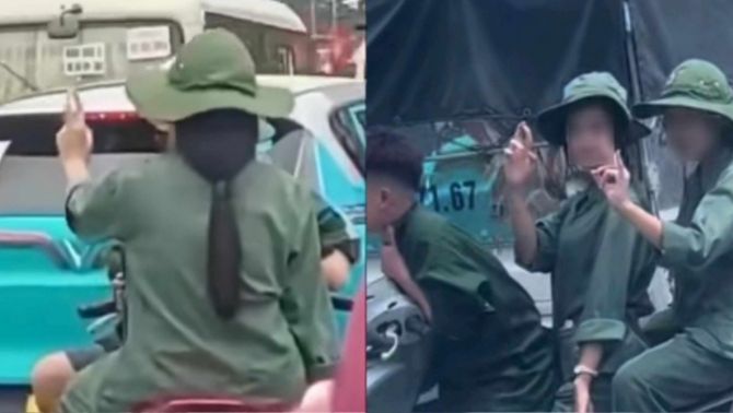 Nữ sinh có hành vi phản cảm với đoàn xe A80 khóc nghẹn xin lỗi, lời giải thích khó chấp nhận