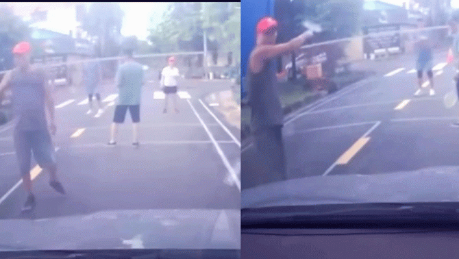 Clip 5 người giăng lưới đánh cầu lông giữa đường, tài xế công nghệ nhắc nhở liền bị rút dao hù dọa