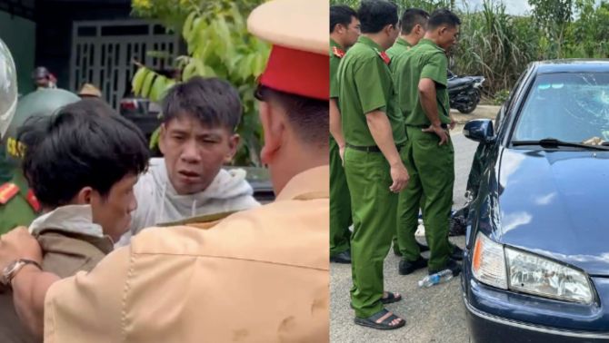 Kịch tính truy đuổi 30km, công an khống chế nhóm đối tượng liều lĩnh ‘thông chốt’ ở Lâm Đồng