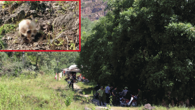 Hiện trường gây ám ảnh vụ phát hiện xương hộp sọ và xương ống chân nằm rải rác cùng quần áo nữ giới