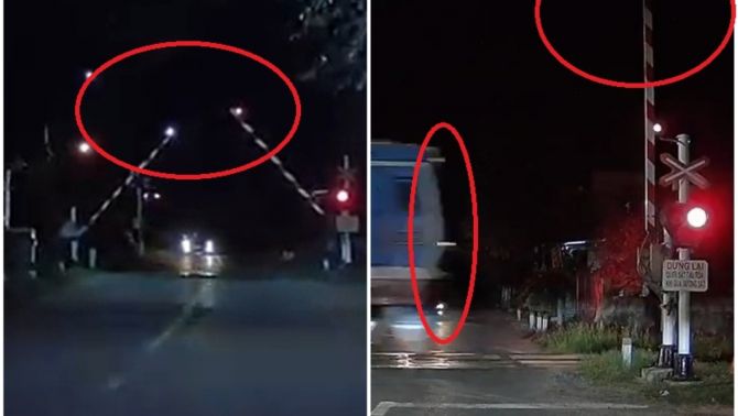 Thót tim cảnh gác chắn tàu ở Quảng Trị tự động mở dù tàu đang lao đến: 'Không khác gì bẫy giữa đường'