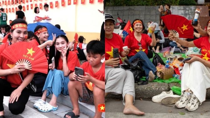 Ngay lúc này: Người dân chen kín đường chờ xem Tổng hợp luyện diễu binh mừng 80 năm Quốc khánh 2/9