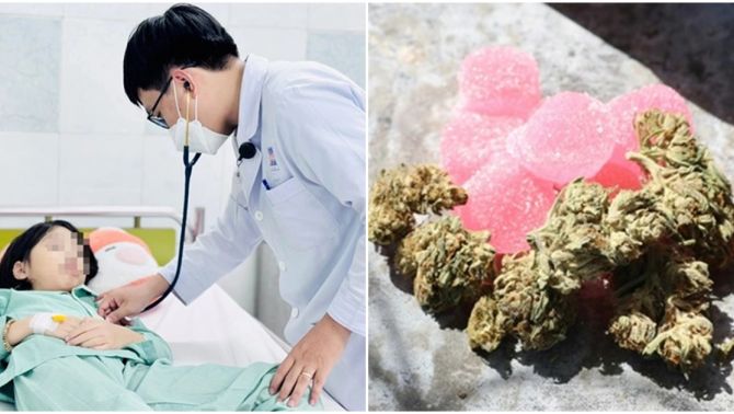 Ăn kẹo do người quen mang từ nước ngoài về, 2 chị em dương tính với cần sa, nhập viện trong tình trạng hoảng loạn