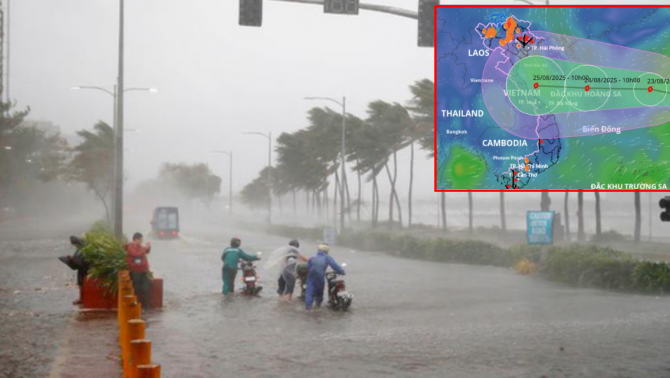 Bão số 5 Kajiki tăng tốc: Cảnh báo mưa lớn diện rộng đúng kỳ nghỉ lễ 2/9, nhiều địa phương ảnh hưởng nặng