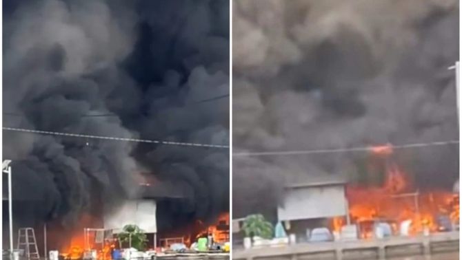 Cà Mau: Chồng chém vợ rồi châm xăng đốt luôn nhà gây cháy lớn, lan rộng sang khu chợ sầm uất kế bên