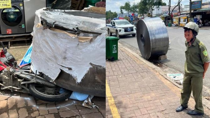 Vũng Tàu: 2 cuộn thép hàng chục tấn rơi khỏi xe đầu kéo, người phụ nữ thoát nạn và bất ngờ với đề nghị từ tài xế 