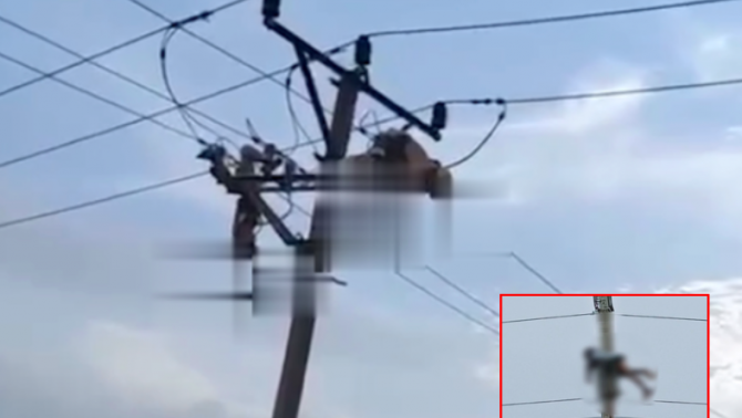 Hiện trường vụ tai nạn điện giật tại Hà Nội khiến một người tử vong, một người nguy kịch 