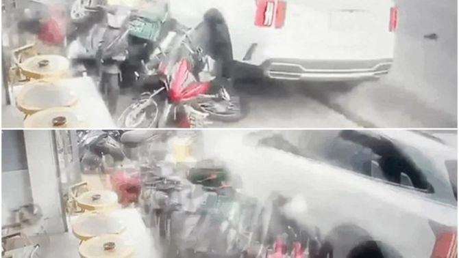 Đà Lạt: Ô tô con bất ngờ lao lên vỉa hè, tông mạnh hất văng người dân cùng nhiều phương tiện hư hại