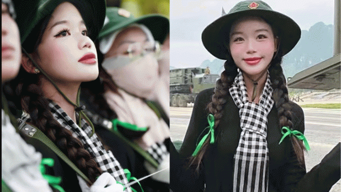 Thông tin ít ai biết về nữ sinh năm 4 hoãn tốt nghiệp, xin nghỉ việc để tham gia diễu binh A80 