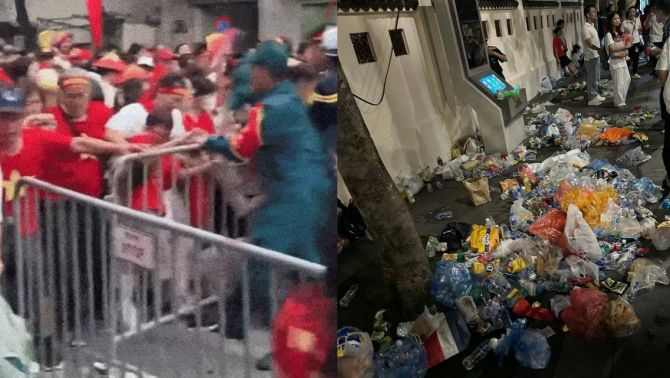 Hỗn loạn tại buổi tổng hợp luyện diễu binh: Công an Hà Nội cảnh báo hình phạt với hành vi vượt rào, xô đẩy