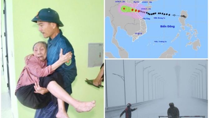 Nhiều sân bay đóng cửa, tàu khách ngừng chạy, một số tuyến đường bộ bị hạn chế trước cơn bão số 5