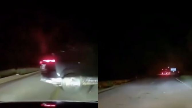 Giật mình trước khoảnh khắc tài xế SUV liều lĩnh tạt đầu xe khác, mất lái lao thẳng xuống ruộng giữa đêm