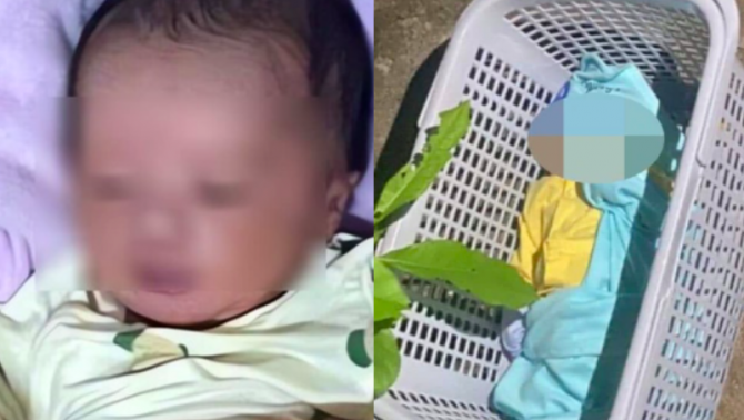 Bé trai sơ sinh bị bỏ rơi trong giỏ nhựa ở Huế, chính quyền phát thông báo tìm thân nhân