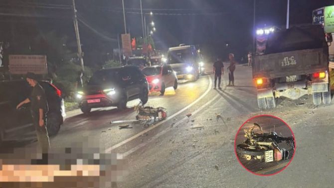 Tai nạn thương tâm trên Quốc lộ 55: Xe máy tông xe ben, 1 người tử vong tại chỗ