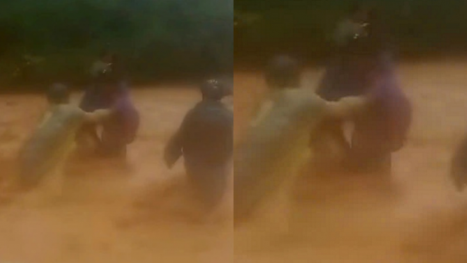 Clip cán bộ xã ở Nghệ An liều mình vượt lũ cuồn cuộn, giải cứu 120 người dân trong mưa bão