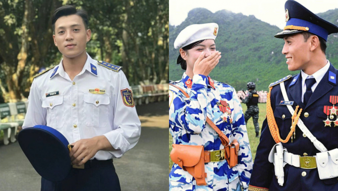 Thân thế soái ca quân đội là người yêu Trung úy Ngô Lam Phương, đẹp đôi như bước ra từ truyện tranh