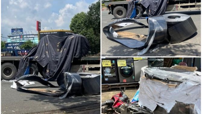 Thêm 2 cuộn thép hàng chục tấn 'lăn tự do' giữa đường TP.HCM: Phát hiện điểm trùng hợp đến khó tin