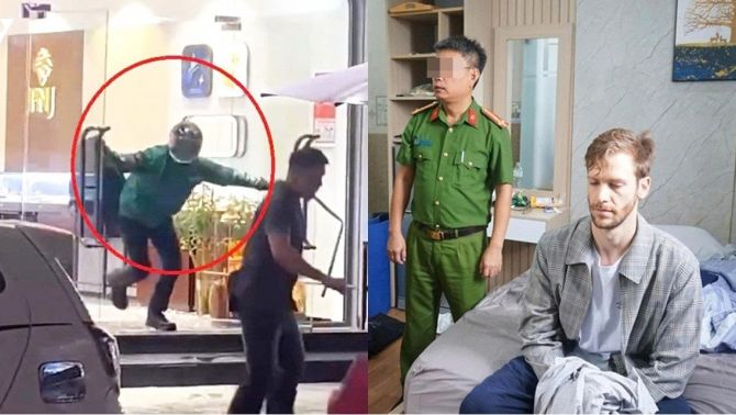 Cảnh tượng dở khóc dở cười khi công an bắt giữ tên cướp tiệm vàng, hé lộ danh tính gây choáng
