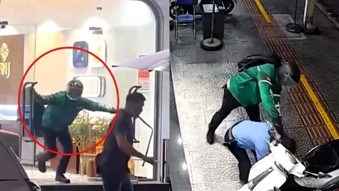 Cướp tiệm vàng ở Đà Nẵng: Camera hé lộ giây phút bảo vệ bị tấn công dữ dội trước khi kẻ gian ra tay