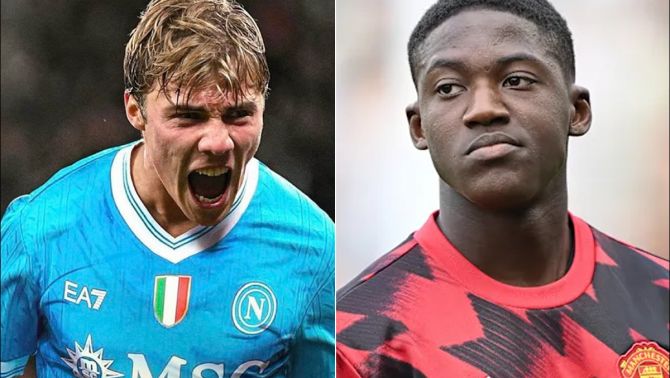 Đạt thỏa thuận chiêu mộ Rasmus Hojlund, Napoli đưa cả Kobbie Mainoo rời Manchester United?
