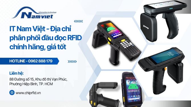 IT Nam Việt - Đơn vị cung cấp đầu đọc thẻ RFID chính hãng tại Hồ Chí Minh