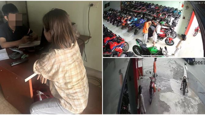 Chủ cửa hàng xe máy ở Nghệ An ‘sốc’, truy tìm thanh niên bỏ rơi bạn gái mới quen phóng xe mô tô đi mất 