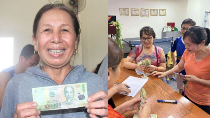 Quà Quốc khánh 2/9: Cầm 100.000 đồng trên tay, nhiều người dân xúc động, ấm lòng
