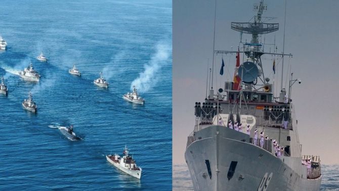 Khoảnh khắc chưa từng có: Lực lượng vũ trang diễu binh trên biển mừng Quốc khánh 2/9