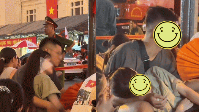 Soái ca quạt cho người yêu 24/7 lúc chờ xem A80: Đã có vợ con, người vợ vừa hé lộ loạt tin gây choáng