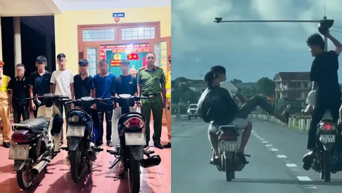 Quảng Trị: Nhóm thanh niên lạng lách trên quốc lộ 1, dùng mũ bảo hiểm hỗn chiến giữa đường, hé lộ động cơ phía sau?