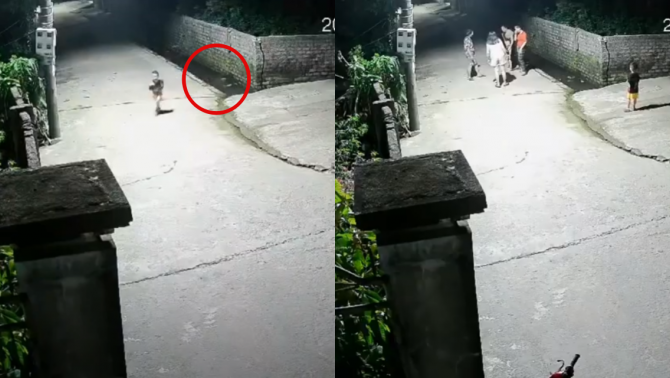 Clip em bé ngã xuống mương nước, anh trai nhỏ tuổi có hành động nhanh trí cứu em trong gang tấc