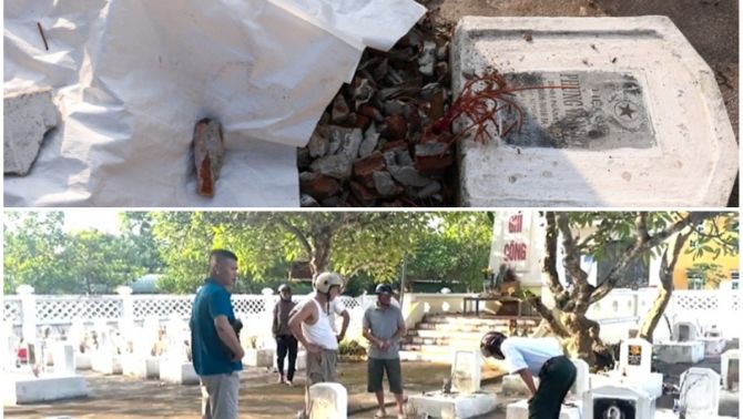 Thông tin chính thức về vụ mộ liệt sỹ bị đục phá ở nghĩa trang Đồng Xuân, Phú Thọ
