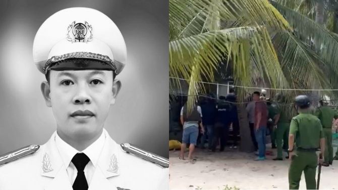 Hoàn cảnh đặc biệt éo le của thiếu tá công an hy sinh khi làm nhiệm vụ, vợ ngã quỵ kể lại ngày định mệnh