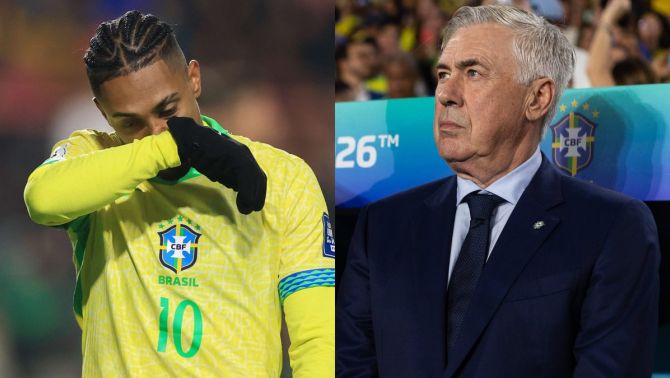HLV Carlo Ancelotti lập kỷ lục tệ hại ở ĐT Brazil, trụ cột Barcelona công khai 'bật thầy'