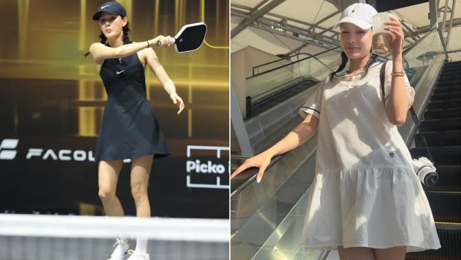 Hiền Hồ gây sốt trên sân pickleball, khoe dáng 'đáp trả' tin đồn mang bầu