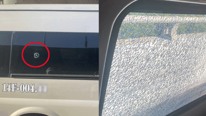 Hoang mang vụ 3 xe bị đạn bi bắn khi đang chở hành khách: Có một phụ xe kính vỡ văng trúng mặt