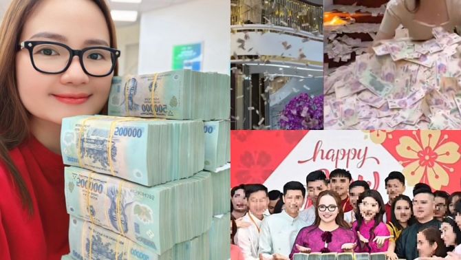 Hé lộ cuộc sống giàu sang, sung sướng như bà hoàng của Hoàng Hường: Tiền rải khắp nhà từ đâu mà có?