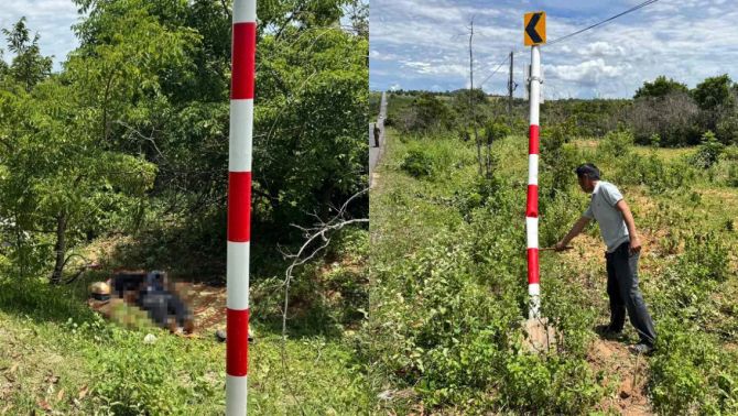 Lâm Đồng: Người đàn ông tử vong cạnh cột biển báo giao thông, hiện trường vụ việc hé lộ chi tiết ám ảnh